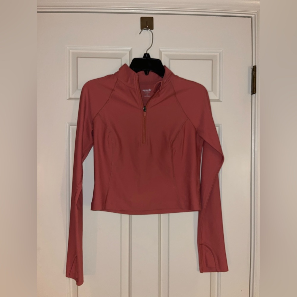 Old Navy Activewear Quarter Zip Cropped Jacket